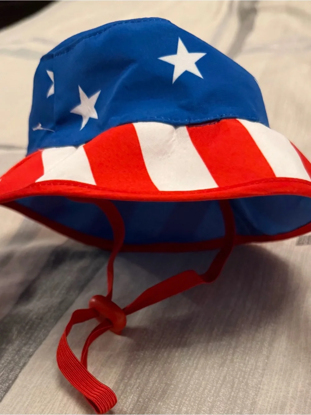 Top Paw Blue 'Pawty in the USA' Dog Tee with Patriotic Bucket Hat